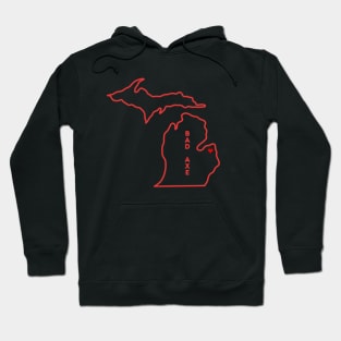 Bad Axe MI Love (Red) Hoodie